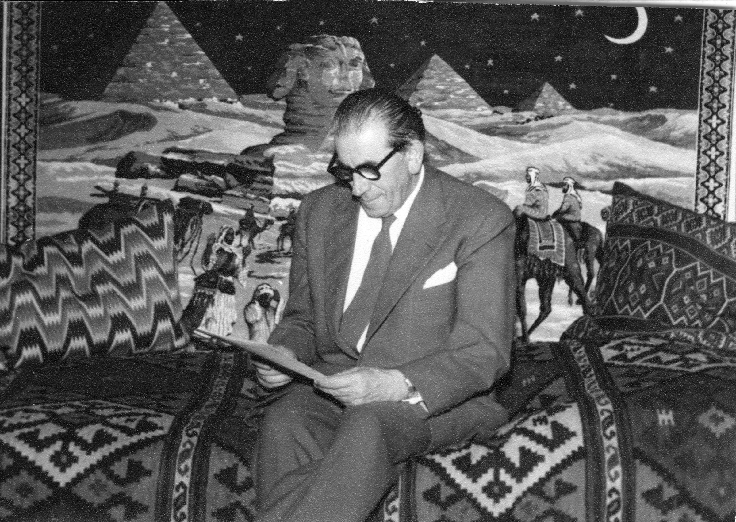 Martinus vægtæppe med pyramiderne, cheops, giza
