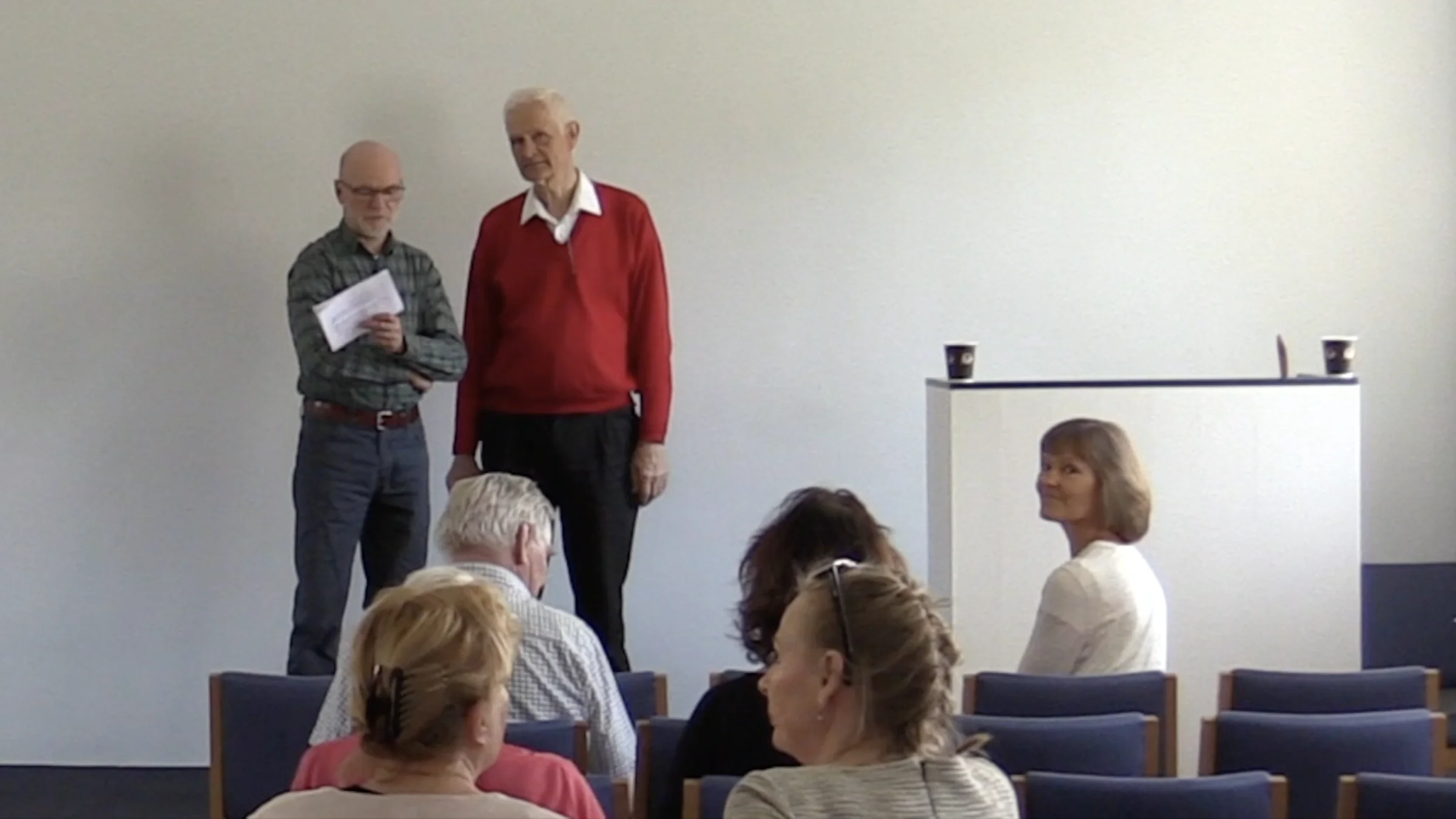 Per Jan Neergaard, Ole Therkelsen og Trine Møller ved udgivelsen af Martinus bog Grand Kursus den 5/5-2018 på Martinus Institut, www.martinus.dk