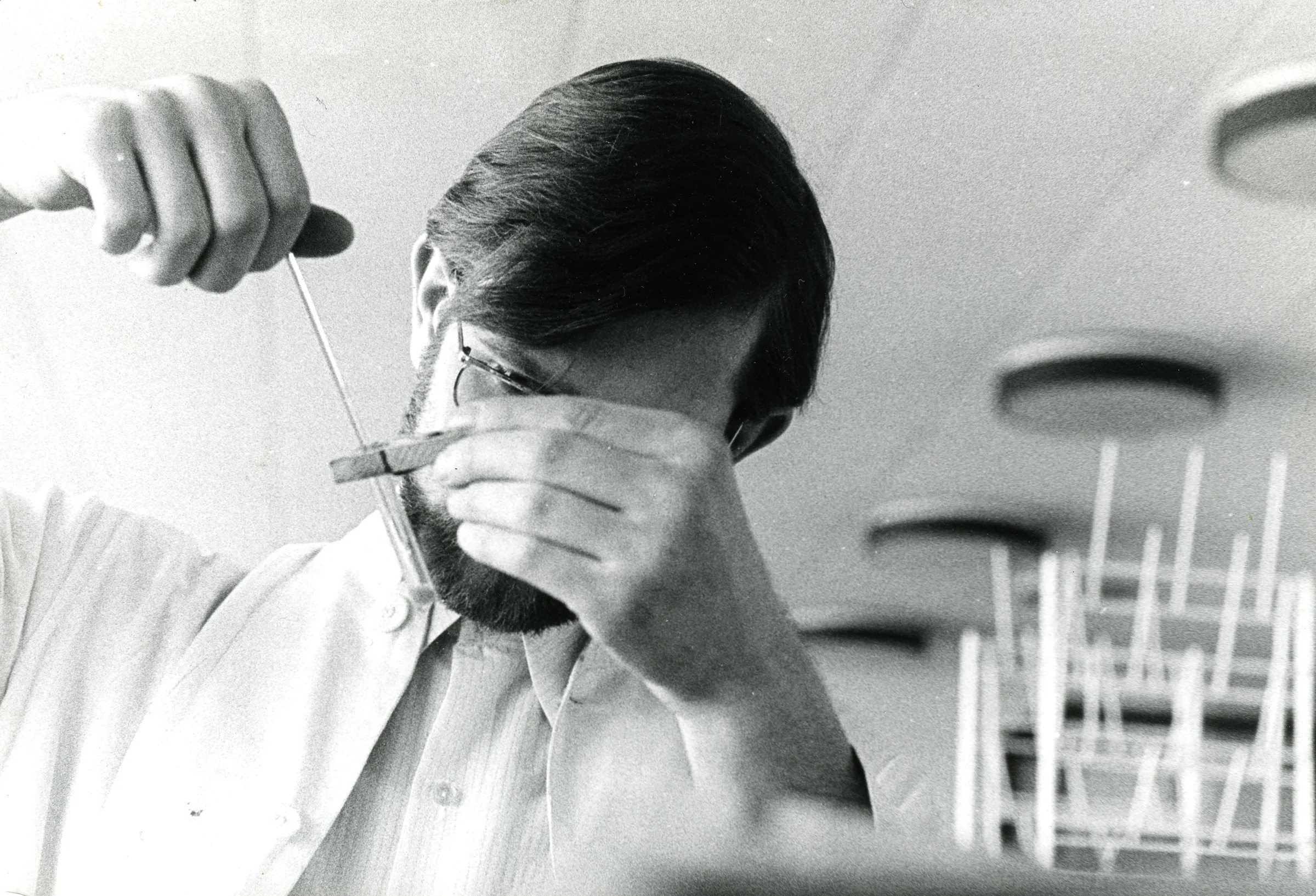 Ole Therkelsen på DTU, analytisk kemi i 1967.